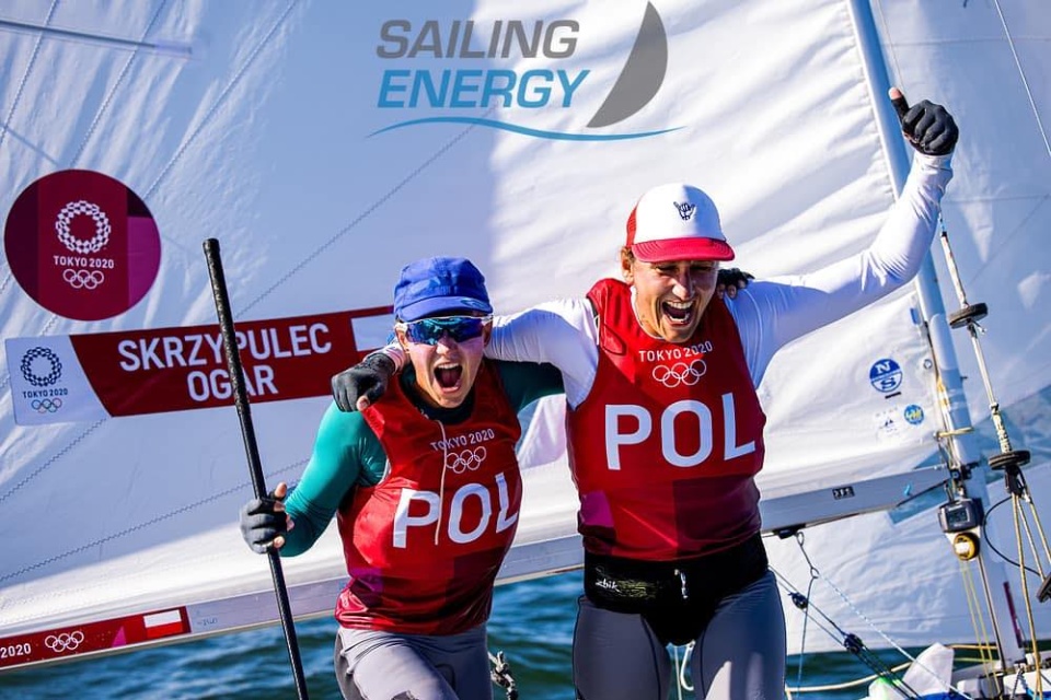 Agnieszka Skrzypulec i Jolanta Ogar-Hill na Igrzyskach Olimpijskich w Tokio. Fot. ze zbiorów prywatnych bohaterki.