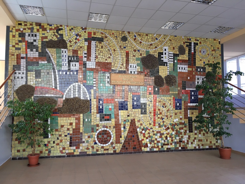 Mozaika na Wydziale Architektury i Budownictwa ZUT