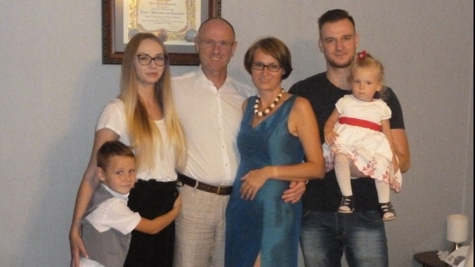 Beata i Włodzimierz wraz z rodziną; fot. z domowego archiwum