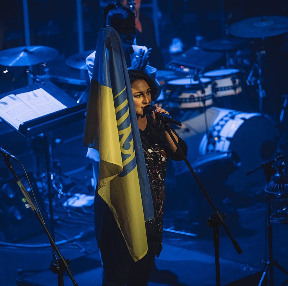 Daria Psekho podczas koncertu Wspólne brzmienia w Filharmonii w Szczecinie. Fot. Hubert Gryglewicz