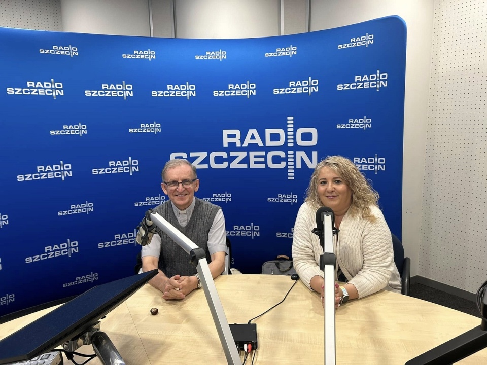 Beata Hedzielska i o. Piotr Nwrot w naszym studiu