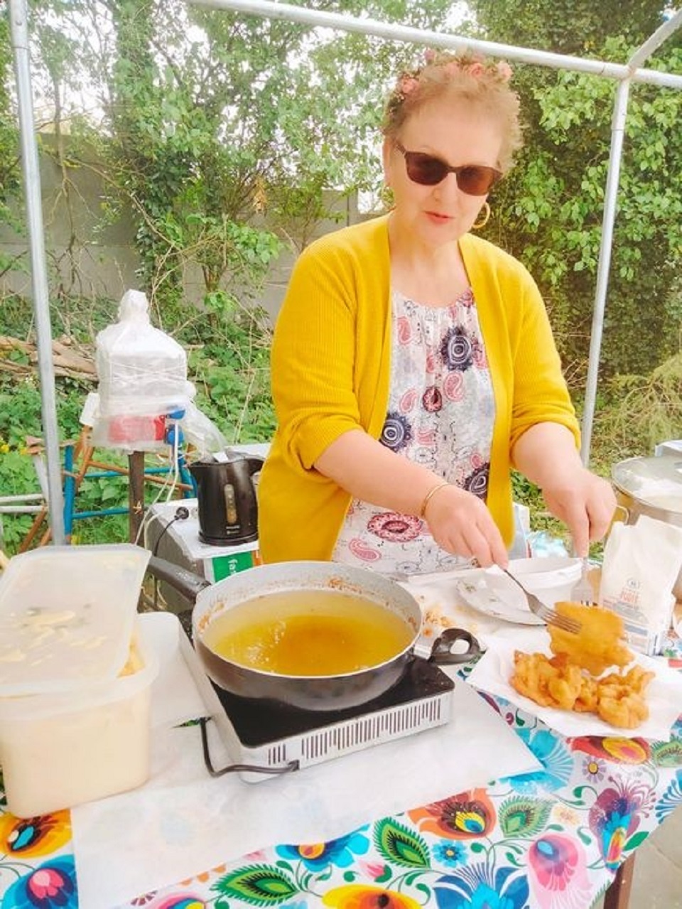 Agnieszka Jager w swoim gospodarstwie w Radziszewie