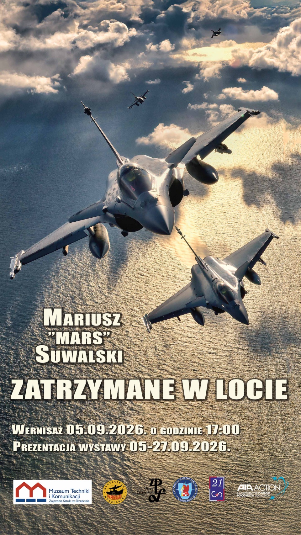 Plakat towarzyszacy wystawie Zatrzymane w locie