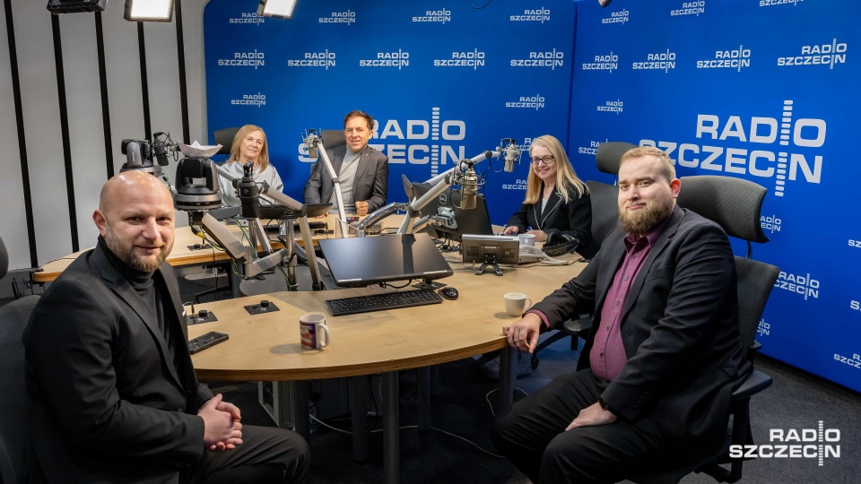 Urszula Pańka, Marek Kolbowicz, Dariusz Smoliński, Adam Kościelak. Fot. Robert Stachnik [Radio Szczecin]