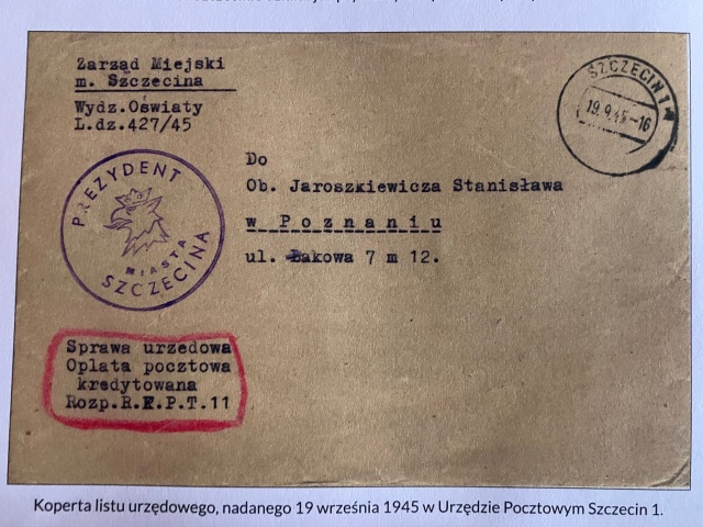 Zdjęcie z książki Zdzisława Mąki "Historia Poczty w Szczecinie". Fot. Agata Rokicka [Radio Szczecin] Odcinek sto siedemdziesiąty piąty: Ludzie listy piszą. Część druga