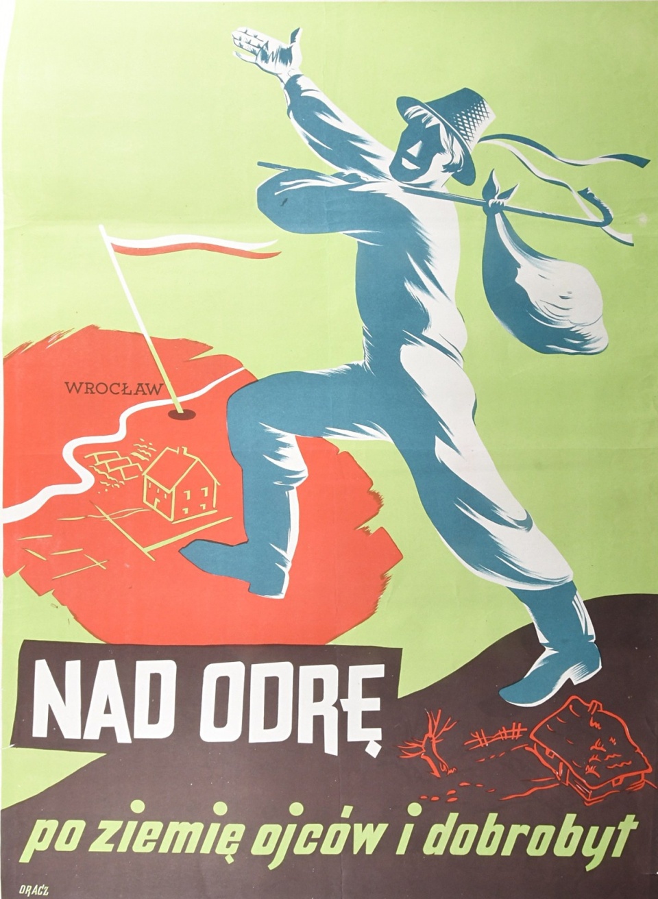 Plakat propagandowy czasów PRL