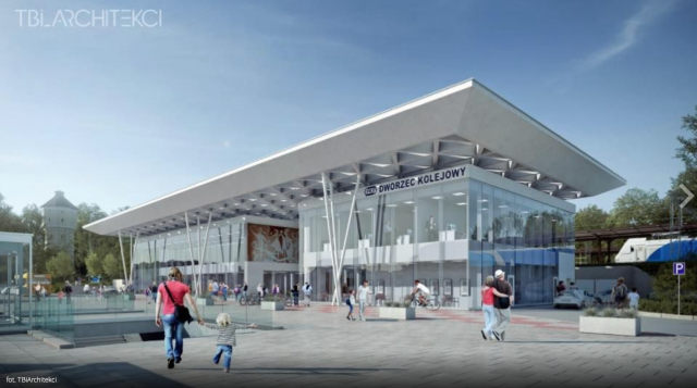 Przetarg został rozstrzygnięty i w przyszłym roku do użytku zostanie oddany nowy dworzec kolejowy w Koszalinie. Fot. TBiArchitekci 