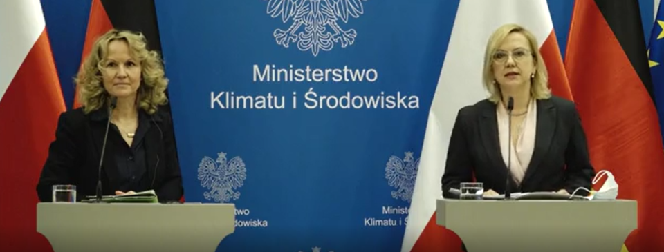 Minister Szteffi Lemke i Minister Anna Moskwa. Źródło: Ministerstwo Klimatu i Środowiska