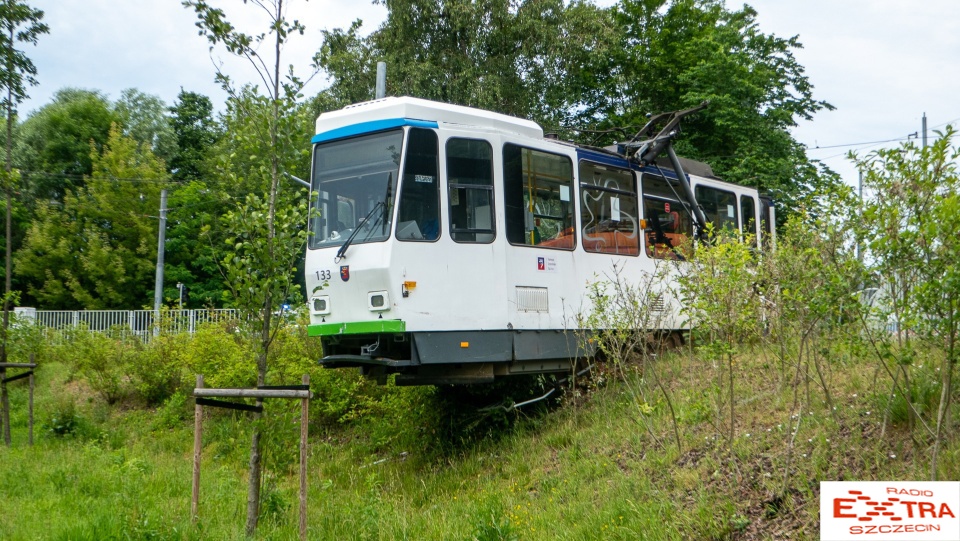 Chwile grozy przeżyli pasażerowie tramwaju linii nr 3 w Szczecinie. Fot. Maciej Papke