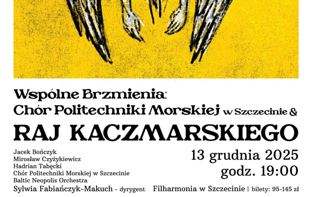 Fot. Materiały prasowe Chóru Politechniki Morskiej w Szczecinie Chór Politechniki Morskiej w Szczecinie wieńczy rok 2025 „Wspólnymi Brzmieniami” z Rajem Kaczmarskiego [ROZMOWA]