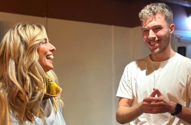 Candy Dulfer – saksofonistka i Emil Centkiewicz – saksofonista. Fot. Materiały prasowe Szczecin Jazz Young Talents Candy Dulfer jest ich mentorką. Trwa Szczecin Jazz Young Talents 2026 [ROZMOWA z ARTYSTAMI, ZDJĘCIA]