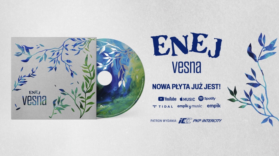 Okładka albumu „Vesna” zespołu ENEJ. Projekt graficzny Angelika Bujak-Kapłan. Fot. Materiały prasowe zespołu ENEJ