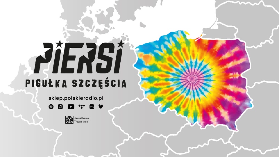 Awers okładki albumu „Pigułka szczęścia” zespołu Piersi. Fot. Materiały grupy i Agencji Muzycznej Polskiego Radia