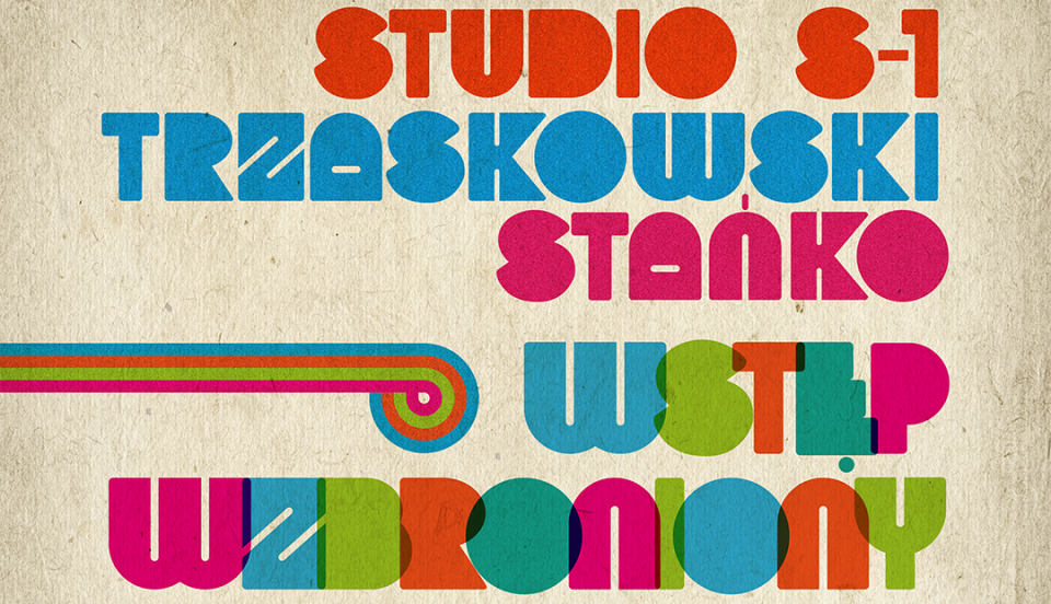 Awers okładki albumu „Wstęp wzbroniony”. Projekt graficzny Katarzyna Stańczyk. Materiały prasowe Agencji Muzycznej Polskiego Radia