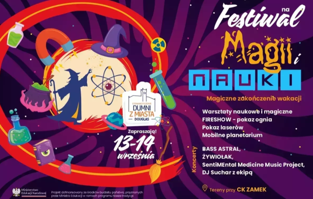 Festiwal Magii i Nauki - Przestrzenie Czasu. Fot. https://szczecinek.pl 