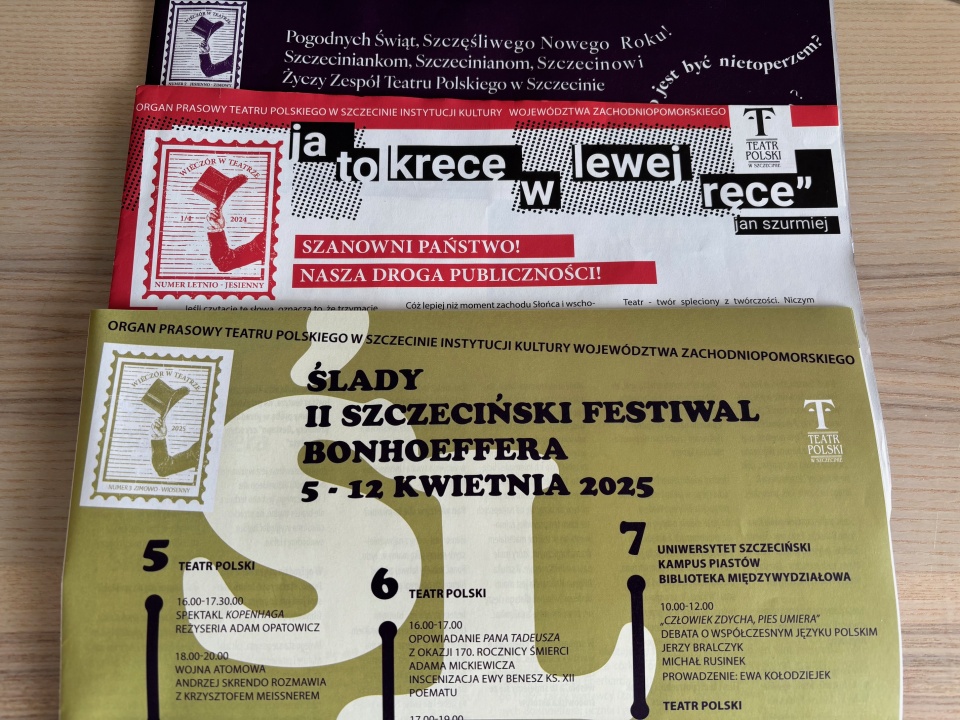 Już jest nowy numer kwartalnika Teatru Polskiego w Szczecinie – "Wieczór w Teatrze". Fot. Mariusz Tałajkowski