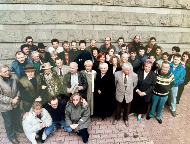 Radiowcy. Połowa lat. 90. Fot. ze zbiorów Radia Szczecin Lata 90.