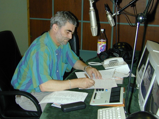 Wiesław Tartanus w studiu. Fot. Bogusław Lis [Radio Szczecin] Pierwsza dekada XXI wieku