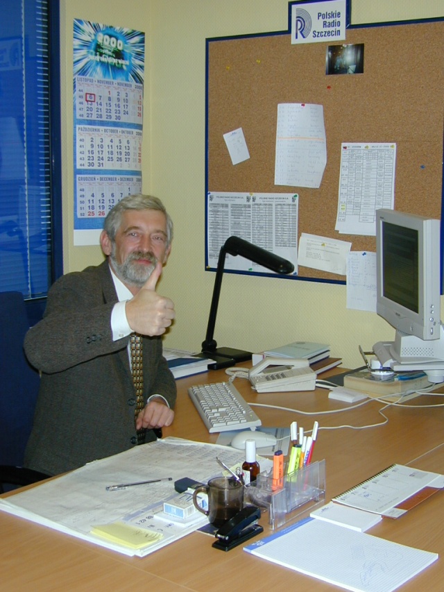 Marek Borowiec. 6.11.2000 rok. Fot. Bogusław Lis [Radio Szczecin] Pierwsza dekada XXI wieku