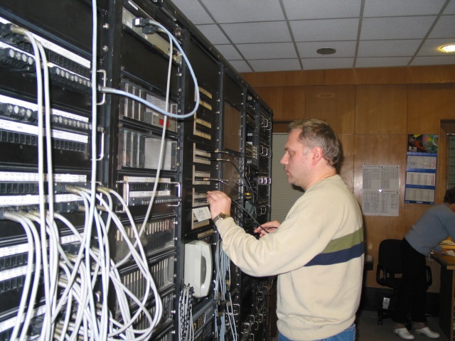 Robert Kwiatkowski - technik. Fot. Radio Szczecin Pierwsza dekada XXI wieku