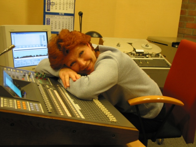 Barbara Zaczko w R-4. Fot. Radio Szczecin Pierwsza dekada XXI wieku