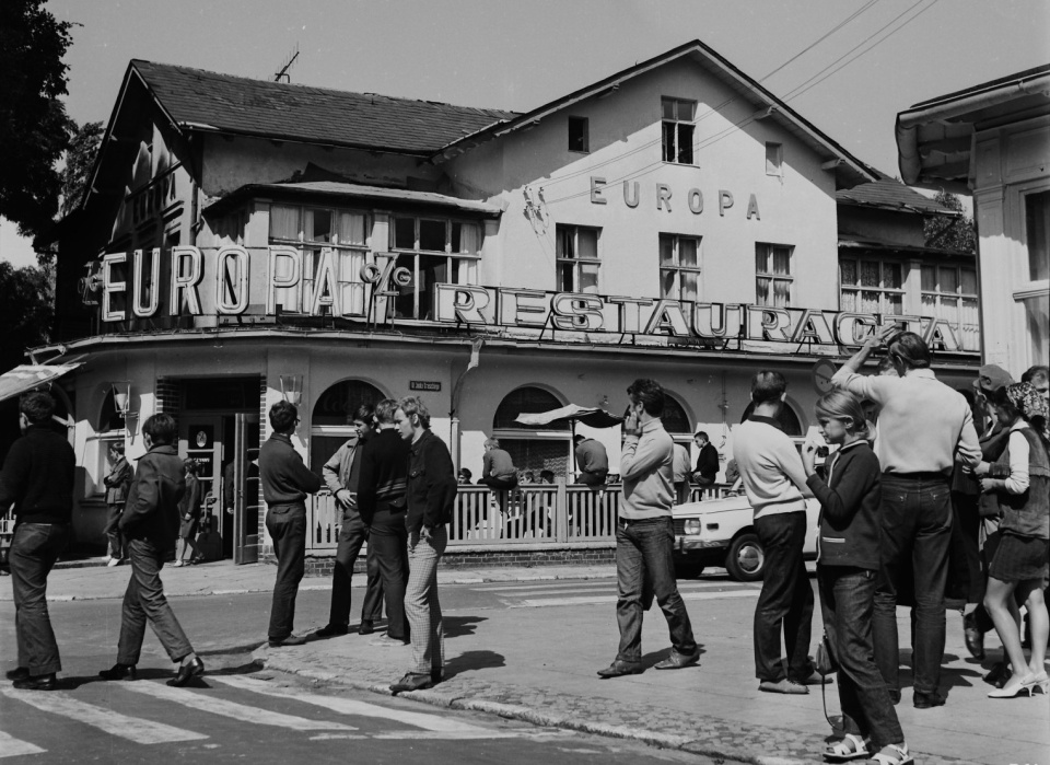 Restauracja Europa, dawna ul Krasickiego w Miedzyzdrojach. Fot. Archiwum Państwowe w Szczecinie