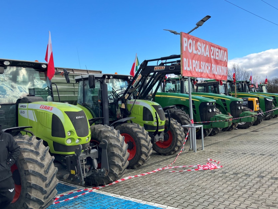 Protest rolników. fot. P. Tolko (Radio Szczecin)