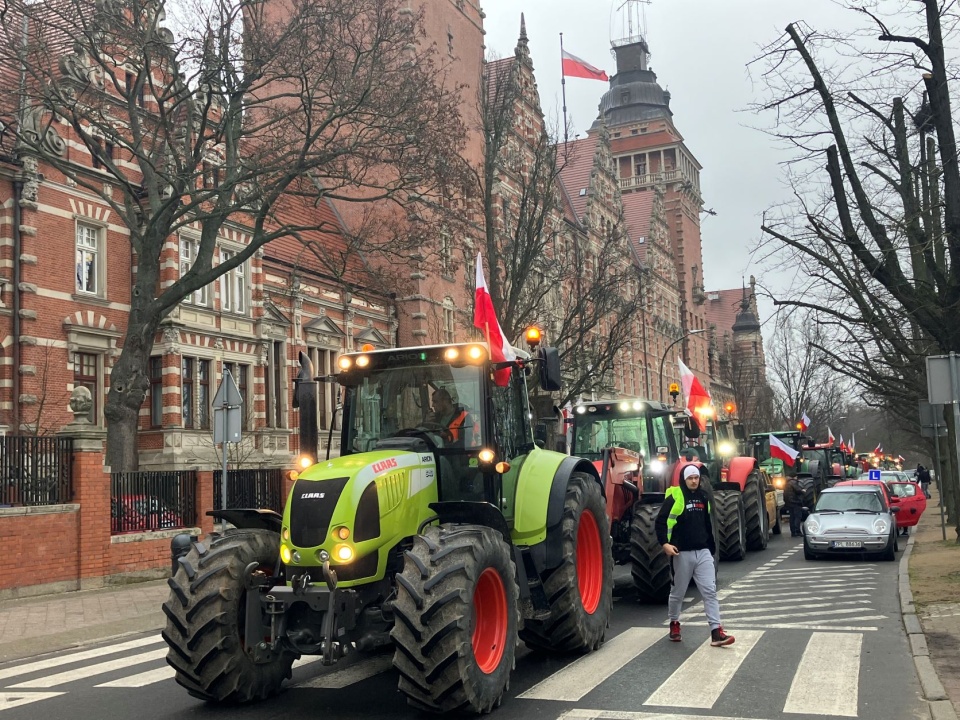 Protest rolników. fot. P. Tolko (Radio Szczecin)