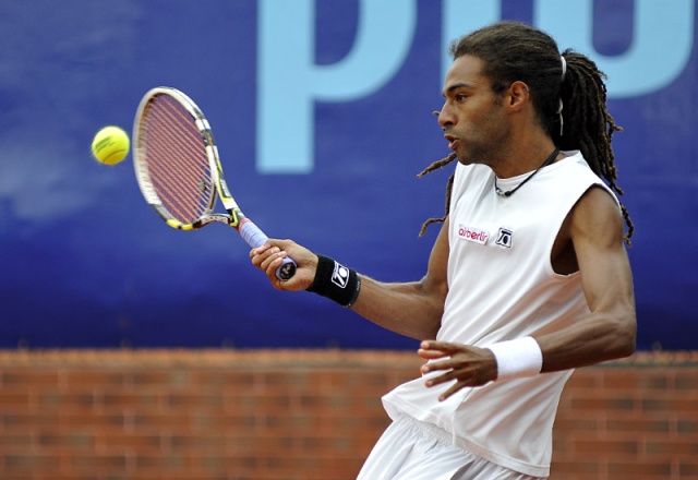 Dustin Brown - fot. Łukasz Szełemej Pekao Szczecin Open: Z pięciu, został jeden... [ZDJĘCIA]