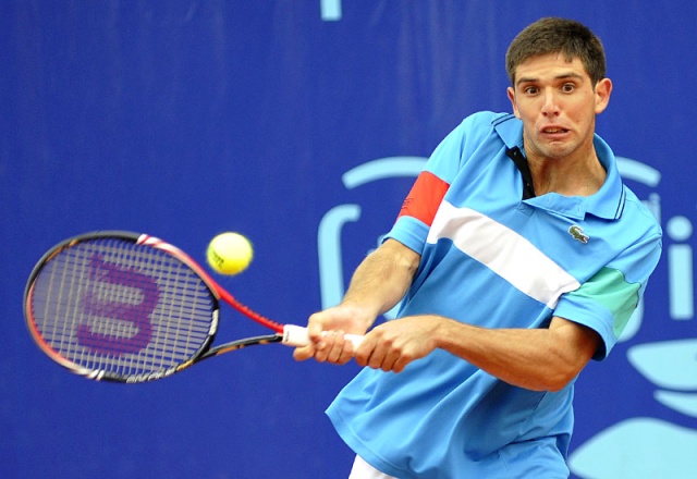 Federico Delbonis - fot. Łukasz Szełemej Pekao Szczecin Open: Z pięciu, został jeden... [ZDJĘCIA]