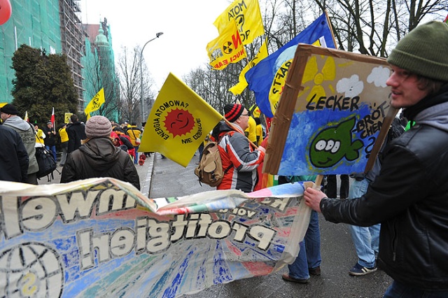 Atomowy protest - fot. Łukasz Szełemej [PR Szczecin] Atomowy protest w Szczecinie [ZDJĘCIA]