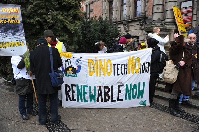 Atomowy protest - fot. Łukasz Szełemej [PR Szczecin] Atomowy protest w Szczecinie [ZDJĘCIA]