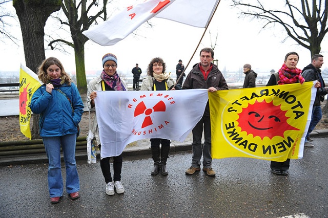 Atomowy protest - fot. Łukasz Szełemej [PR Szczecin] Atomowy protest w Szczecinie [ZDJĘCIA]