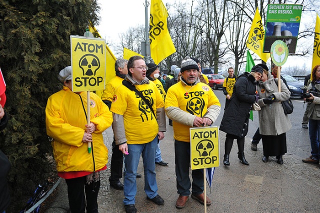 Atomowy protest - fot. Łukasz Szełemej [PR Szczecin] Atomowy protest w Szczecinie [ZDJĘCIA]