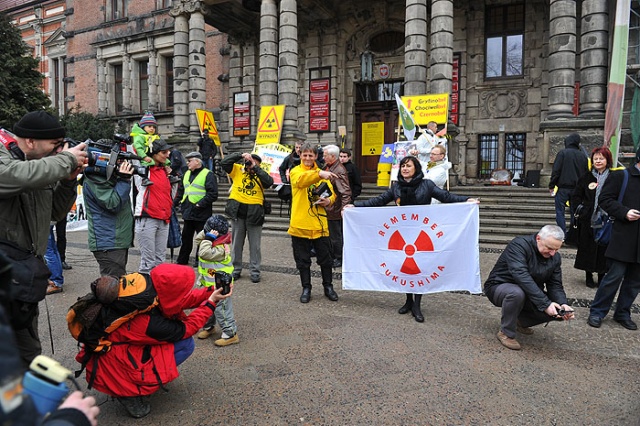 Atomowy protest - fot. Łukasz Szełemej [PR Szczecin] Atomowy protest w Szczecinie [ZDJĘCIA]