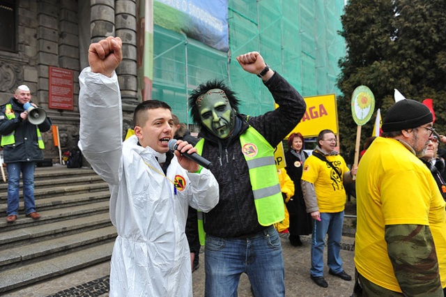 Atomowy protest - fot. Łukasz Szełemej [PR Szczecin] Atomowy protest w Szczecinie [ZDJĘCIA]