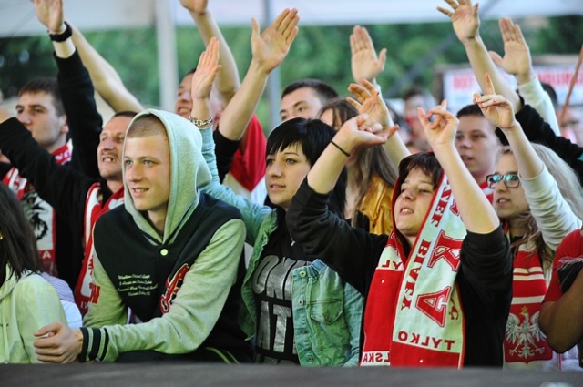 Fot. Łukasz Szełemej [PR Szczecin] Polska remisuje z Rosją. Szczecinianie nie zawiedli [DUŻO ZDJĘĆ]