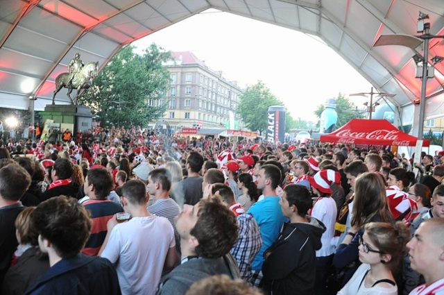 Fot. Łukasz Szełemej [PR Szczecin] Polska remisuje z Rosją. Szczecinianie nie zawiedli [DUŻO ZDJĘĆ]