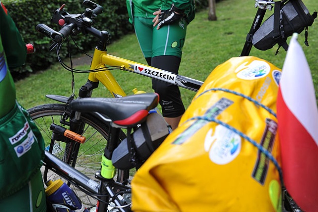 Rowerami do Londynu. Fot. Łukasz Szełemej [PR Szczecin] Jak na igrzyska, to... tylko rowerami [WIDEO, ZDJĘCIA]
