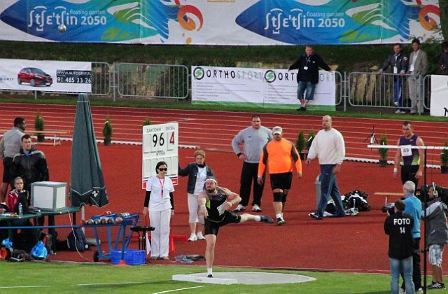 W pchnięciu kulą wygrał Tomasz Majewski. Fot. Piotr Kołodziejski [PR Szczecin] Memoriał Kusocińskiego przeszedł do historii [ZDJĘCIA]