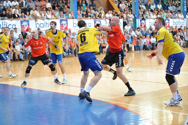 Gaz System Pogoń Szczecin - Chrobry Głogów - fot. Łukasz Szełemej [PR Szczecin] Szczypiorniści ulegli Chrobremu [ZDJĘCIA]