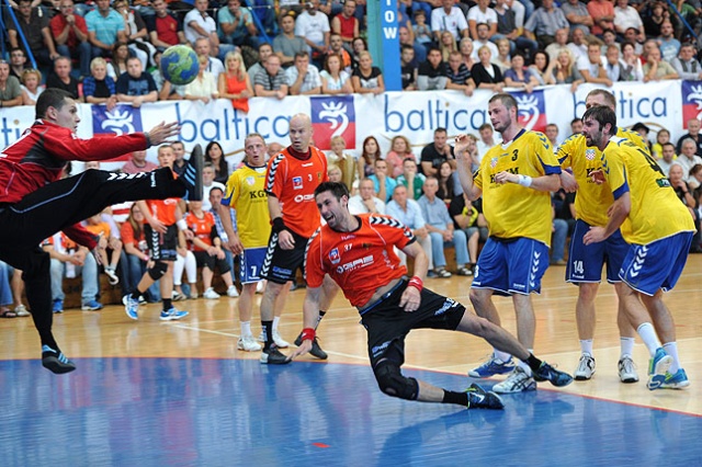 Gaz System Pogoń Szczecin - Chrobry Głogów - fot. Łukasz Szełemej [PR Szczecin] Szczypiorniści ulegli Chrobremu [ZDJĘCIA]