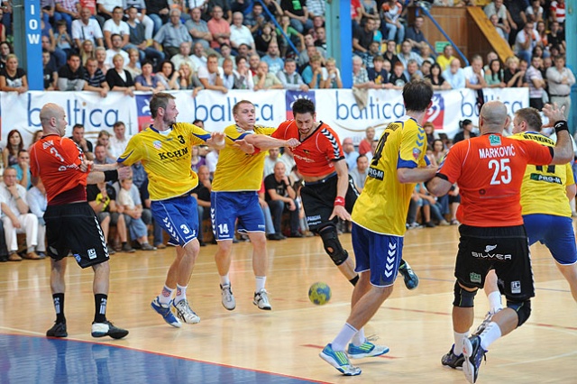 Gaz System Pogoń Szczecin - Chrobry Głogów - fot. Łukasz Szełemej [PR Szczecin] Szczypiorniści ulegli Chrobremu [ZDJĘCIA]