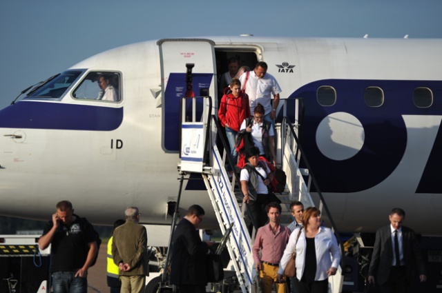 Szczecińscy paraolimpijczycy wrócili do domu. Fot. Łukasz Szełemej [PR Szczecin] IO: Medalistka z Londynu już w domu [WIDEO, ZDJĘCIA]