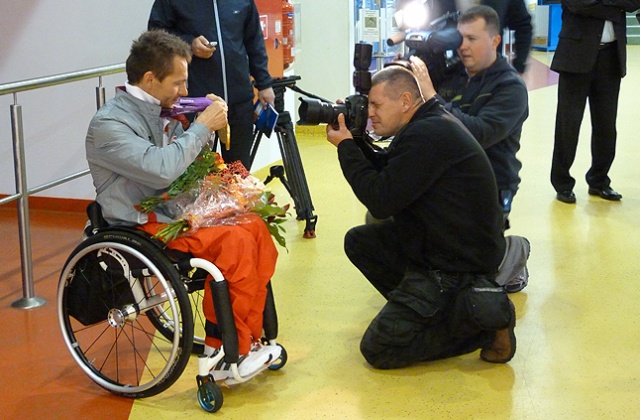 Rafał Wilk jest już domu. Fot. Piotr Sawiński [PR Szczecin] IO: Rafał Wilk jest już domu [WIDEO, ZDJĘCIA]