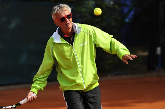 Polskie gwiazdy filmu, teatru i kabaretu można zobaczyć na kortach przy al. Wojska Polskiego w Szczecinie. Fot. Łukasz Szełemej [PR Szczecin] Gwiazdy na kortach! Turniej Artystów [DUŻO ZDJĘĆ]