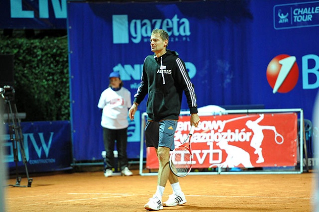 Frytka i Matka na korcie. Fot. Łukasz Szełemej [PR Szczecin] Frytka i Matka na korcie. Było show [ZDJĘCIA]