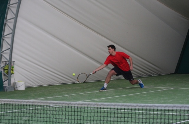 Mateusz Mikołajczak. Fot. Bene Sport Centrum. Mistrzowie rakiet grają w Szczecinie [ZDJĘCIA]