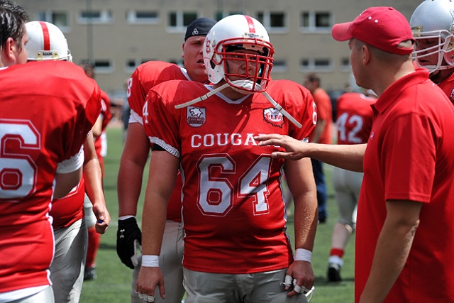 Cougars kontra Seahawks. Fot. Łukasz Szełemej [Radio Szczecin] Szczecińskie Pumy na tarczy [ZDJĘCIA]