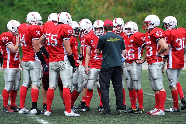 Cougars kontra Seahawks. Fot. Łukasz Szełemej [Radio Szczecin] Szczecińskie Pumy na tarczy [ZDJĘCIA]